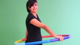 کلیپ آموزشی حلقه زدن برای چربی سوزی سریع پهلو ها